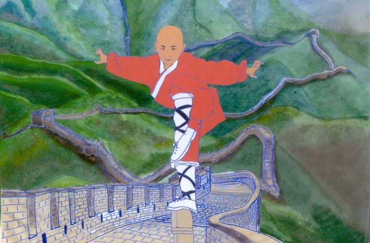 Children Book and potential for animation story - Alina's Big Birthday Adventure image 5 Li on Chinese wall ready.jpg